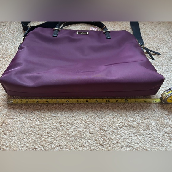 Kate Spade Plum Laptop Bag with Black Handles - Picture 5 of 6